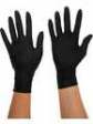 RND 600-00229 Powder Free Disposable Nitrile Gloves, Black, Large, Pack of 100 pieces