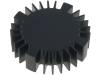 SK57020SA Радиатор; LED; O:70мм; H:20мм; Цвет: черный