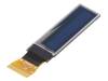 DEP 096016A-Y, Дисплей: OLED; графический; 0,84"; 96x16; Размер окна:21,1x3,5мм, Display Elektronik