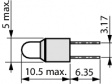 T1 BP 3,17 5V 60MA Сигнальная лампа накаливания Двухштырьковый 3,17 5 VAC/DC