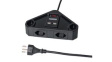 200170124 Outlet Strip 4 Type J (T13) Black Type J (T12)