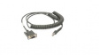CBA-R49-C09ZAR RS232 Cable, Coiled, 2.7m, Suitable for DS22xx Series