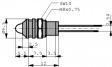 WU-A-GY-5-2 СИД в хромированном корпусе зеленый/желтый 5 mm