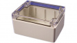 1554F2GYCL Watertight plastic enclosure 90 x 120 x 60.5 mm Grey, Clear Polycarbonate IP66