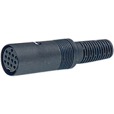 110-1-2, Female cable connector Black, 13 Poles, Sonion