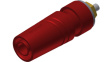 SAB 2640 LK Au red Laboratory socket diam. 4 mm Red CAT III 40 mm
