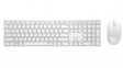 KM5221W-WH-INT Keyboard and Mouse, 4000dpi, KM5221, US English, QWERTY, Wireless