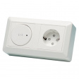 1897972 Time switch+outlet, flat surface mount