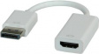 12.03.3134 DisplayPort (m) - HDMI (f) Adapter White 150 mm