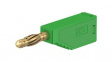 22.2631-25 Laboratory Socket, diam. 4mm, Green, 10A, 60V, Gold-Plated