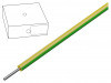 46413, Провод; SiD; однопров; Cu; 0,75мм2; силикон; желто-зеленый; 100м, Helukabel
