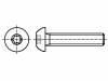 M3X30/BN6404 ~ISO7380 Винт; M3x30; Головка: сферическая; Шлиц: Torx; сталь; цинк; TX10