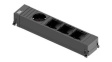 916.0611 Desk Outlet with 3x Custom Modules POWER FRAME 1x DE Type F (CEE 7/3) Socket - GST18i3 Plug 100mm