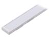WIDE24 G/W WH 1M SET STD Профиль для LED модулей; молочный; накладной; белый; L: 1м