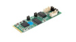 EX-48210I Interface Card with Optical Isolation, RS232 / RS485, DB9 Male, M.2