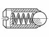 M3/BN13370 Защелка шаровая; нержавеющая сталь А2; BN:13370; Резьба: M3