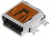 548190572 Гнездо; USB B mini; на плату; SMT; PIN:5; горизонтальный