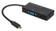12.99.3215 Video Adapter, USB C Plug - HDMI Socket/VGA Socket, 150mm