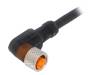 13178 RKMWV 3-224/5 M Разъем: M8; 5м; "мама"; PIN:3; угловой 90°; вилка; PUR