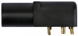 SWEB 6656 Au / GE Safety socket diam. 4 mm Yellow CAT III