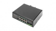 DN-651110 PoE Switch, Unmanaged, 1Gbps, 30W, RJ45 Ports 8, PoE Ports 8