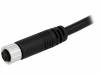8-04AFFM-SL7A05, Разъем: М8; 5м; "мама"; PIN:4; прямой; с амортизатором, с проводами, Amphenol