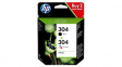 3JB05AE#301 Ink Cartridge 304 Black/Cyan, Magenta, Yellow