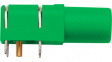 SWEB 8094 AU / GN Angled Safety Socket diam. 4 mm green CAT III N/