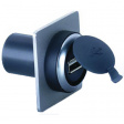 1.30.279.021/0700 USB feedthrough, front USB A, back USB B 22 mm
