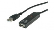 12.99.1111 USB 2.0 Active Repeater Cable USB A Plug - USB A Socket 30m Black