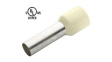 RND 465-00555 [100 шт] Bootlace ferrule 12 mm2 ivory 24 mm pack of 100 pieces