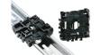 HTWD-RB-PA66-BK Rail Fixing Block PA6 50 mm 50 mm 14 mm Black