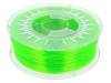 PETG-1.75-BRIGHT GREEN TRANSPARENT, Филамент: PET-G; прозрачный, зеленый (светлый); 1кг; 220-250°C, DEVIL DESIGN