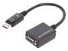 AK-340403-001-S, Кабель; DisplayPort 1.2; 150мм; черный; 28AWG; Проводник: Cu, ASSMANN