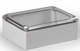 DABP152008T Cubo D 150 x 200 x 76 мм, глухая стенка, прозрачная крышка, ABS, IP 66/67
