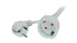19991178 Extension Cable PVC DE/FR Type F/E (CEE 7/7) Plug - DE Type F (CEE 7/3) Socket 10m White
