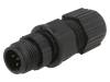 SBP-05BMMA-SL8001 Вилка; M12; PIN:5; "папа"; код B-Profibus; на провод; пайка; IP68