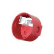 MAINS BASE RED Socket with converter, red
