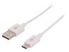 45563 Кабель; USB 2.0,USB 3.1; вилка USB A, вилка USB C; 1м; белый