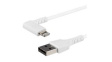 RUSBLTMM1MWR Charging Cable Right Angled USB-A Plug - Apple Lightning 1m USB 2.0 White