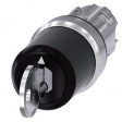 3SU1050-5XL01-0AA0 Переключатель: поворотный с ключом; 3; 22мм; черный; IP67; O22мм