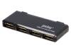 95670, Hub USB; USB 1.1,USB 2.0; черный; Кол-во портов:4; 480Мбит/с, Goobay