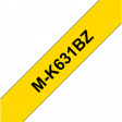 MKE-631BZ Label Tape 12 mm Black on Yellow 8 m