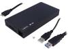 UA0209 Корпус для дисков:2,5"; USB 1.1,USB 2.0,USB 3.0; черный