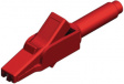 MA 260 SH RED Safety crocodile clip diam. 4 mm red