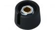 A3023069 Control knob with recess black 23 mm