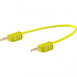 LK 205 015CM YELLOW Test lead diam. 2 mm yellow 15 cm CAT I
