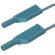 MLS WS 25/2.5 BLAU / BLUE Safety test lead diam. 4 mm Blue 25 cm 2.5 mm2 CAT II