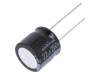 URS2E220MHD, Конденсатор: электролитический; THT; 22мкФ; 250ВDC; O16x15мм; ±20%, NICHICON