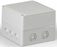 SPCK131310G Cubo S 125 x 125 x 100 мм, 50 мм основание, Pg выбивные отверстие, серая крышка,